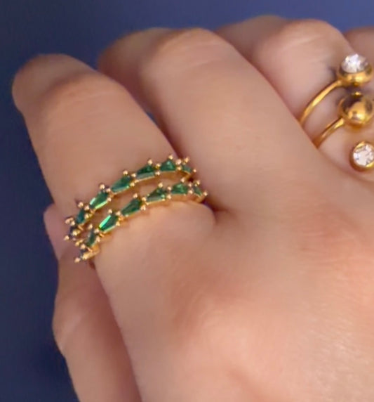 Gala Green Rings