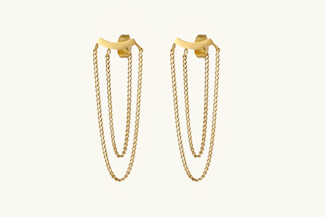 candy double chain earring