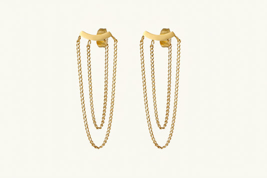 candy double chain earring