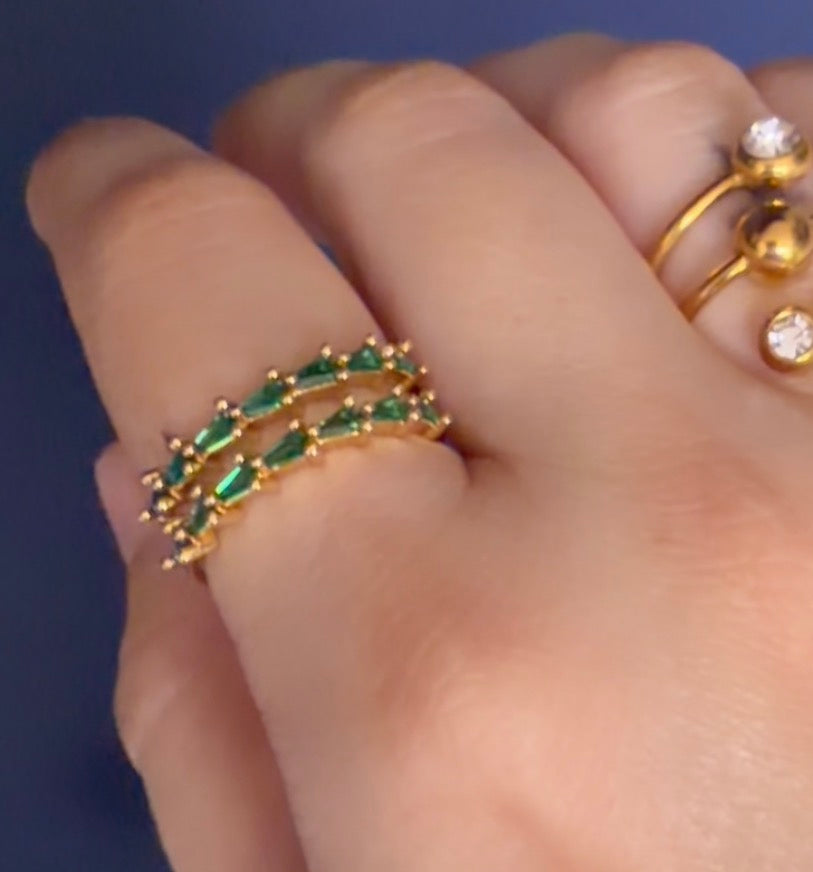 Gala Green Rings